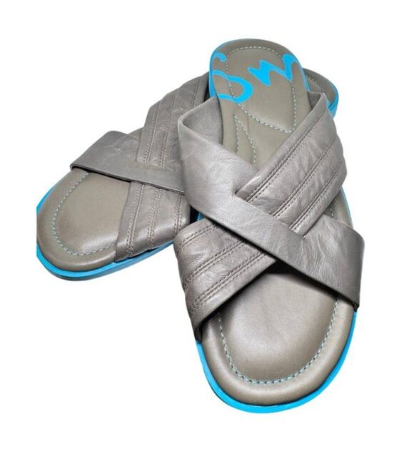 PAUL SMITH CARLOS LIGHT GREY LEATHER SHOES UK8 EU40 US7 MADE IN ITALY main image 4